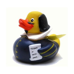 Gifts for writers: Shakespeare rubber duck