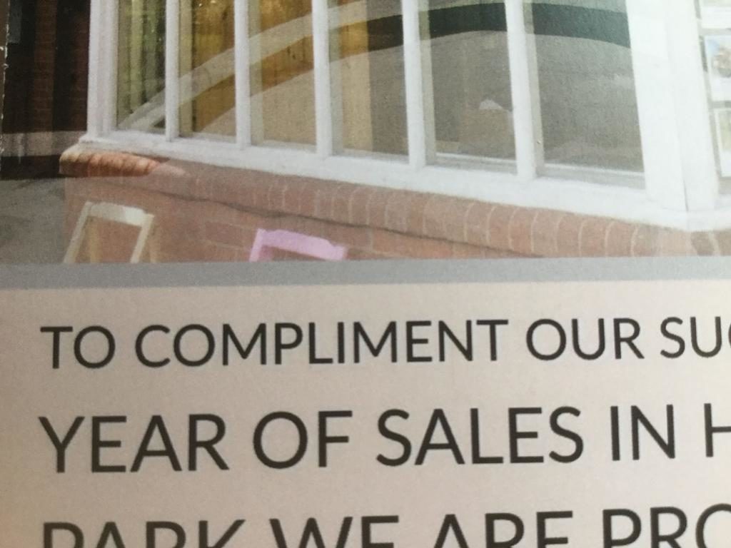 Extract from estate agency leaflet